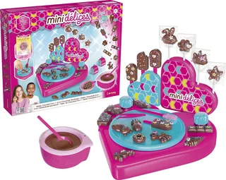 Lansay - Mini Delices - Mon Super Atelier Chocolat 5 in 1 - Kitchen Kit for Children from 6 Years Old - Making Chocolates and Lollipops - No Baking - Accessories Included - Baking Gift Idea