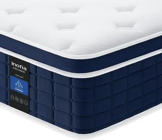 Inofia Matelas 160×200cm Ace Hybrid Pro Matelas 30 cm H2 Ferme avec Mousse à Mémoire de Forme Respirante et Ressorts Ensachés Indépendants, 7 Zones Ergonomique, Confort Extra pour Adultes et Enfants