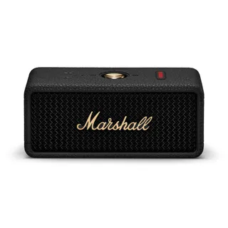 Marshall Emberton III Enceintes Bluetooth Portables, sans Fil, IP67 Résistant à la Poussière et à l'eau, Plus de 32 Heures de Lecture, Charge Rapide - Noir & Laiton