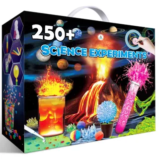 UNGLINGA 250+ Expériences Scientifique pour Enfants, STEM Science et Activités Manuelles, Laboratoire de Chimie Lab, Volcans, Jeux éducatifs Manuelles