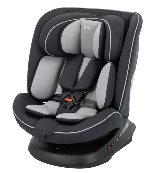 Safety 1st Cosmo i-Safe, Siège Auto Pivotant, 0-12 Ans (40-150 cm), Siège Auto évolutif Ceinturé avec Réducteur Nouveau-né, 11 Positions d’appui-tête & 6 Inclinaisons, Léger (5,6 kg), Noir