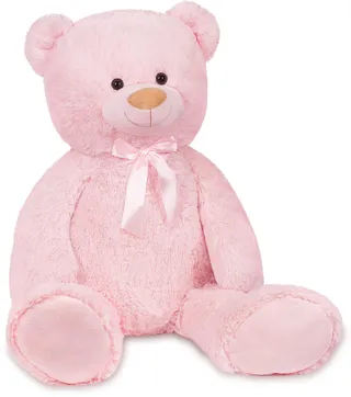 BRUBAKER Peluche géante XXL - Ours/Nounours - 100 cm - Rose - Ultra Douce & Mignonne