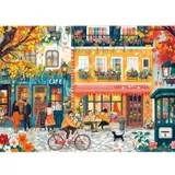 HUADADA Puzzle 1000 pièces Puzzle 1000 pièces Adultes Classique Puzzles Cadeaux Rue Romantique
