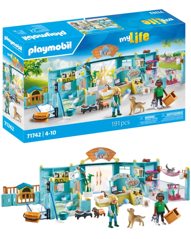Playmobil | My Life | Hôtel pour Animaux | Jouet pour Enfants | Set de Figurines d'animaux | Jouet pour Enfants à partir de 4 Ans | 71742