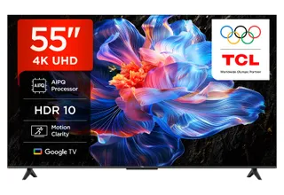 TCL 55V6C LED Direct Smart TV 55", HDR 4K, avec Technologie Google TV (Dolby Audio, Motion Clarity, Compatible avec Google Assistant et Alexa)