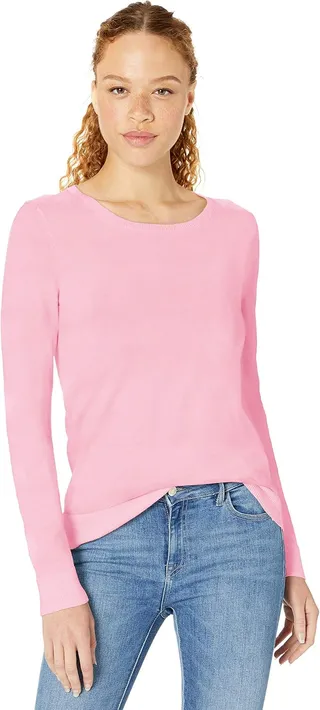 Amazon Essentials Femme Pull Col Rond Léger À Manches Longues (Grandes Tailles Disponibles)