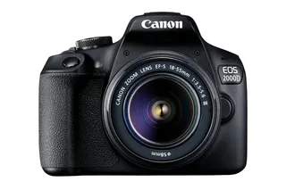 Canon EOS 2000d | Appareil Photo Réflex + (APS-C, 24.1 MP, WiFi, Full HD) + Objectif EF-S 18-55mm f/3,5-5,6 DC III, Noir