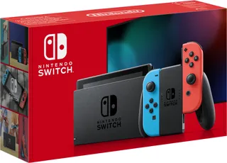 Nintendo Console Switch avec Joy-Con bleu néon et rouge néon