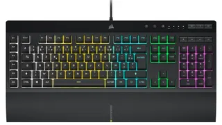 Corsair K55 RGB Pro Clavier de Jeu Filaire à Membrane (AZERTY FR) – Noir