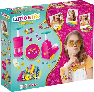 Lansay - CUTIE STIX Original - Bracelet Creation Kit for Children from 6 Years Old - Jewellery Making - Cut and Create Your Beads - Children's Crafts - Creative Hobbies - Birthday Gift Idea