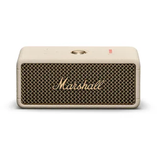 Marshall Emberton III Enceintes Bluetooth Portables, sans Fil, IP67 Résistant à la Poussière et à l'eau, Plus de 32 Heures de Lecture, Charge Rapide - Crème
