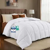 Utopia Bedding Couette 220 x 240 cm, Couette légère avec Rembourrage en Polyester pour 4 Saisons, Microfibre 2 Personnes (Blanc)