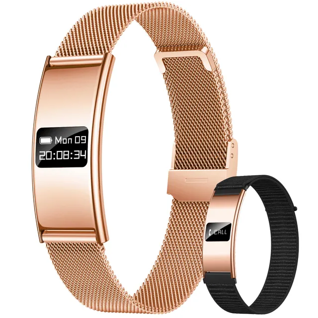 Bracelet Connectée Femme Fitness Tracker: Bracelet Montre Connectée avec Rappel d'appel Santé Moniteur Sommeil Fréquence Cardiaque HRV SpO2 Fonction Féminine 5ATM Etanche Sport Montre pour Android iOS
