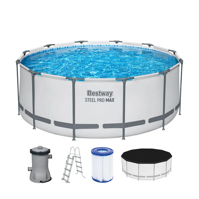 Bestway Steel Pro Max Kit Piscine Hors Sol Ronde 3,66 m x 1,22 m