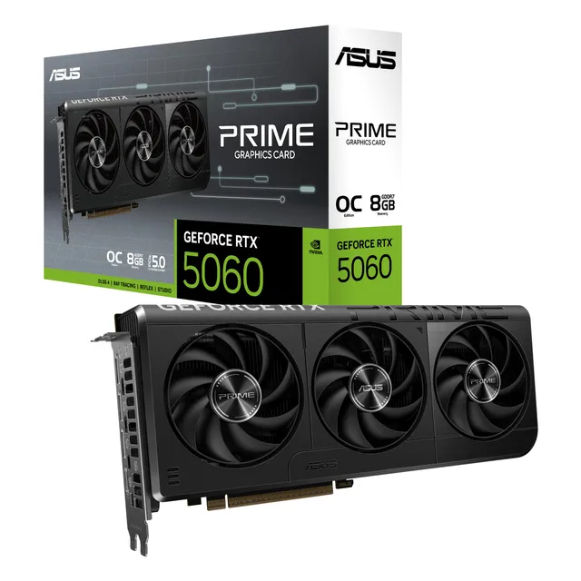 ASUS Prime GeForce RTX 5060 8GB GDDR7 OC Edition Carte Graphique Gaming