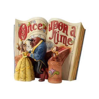 Enesco Disney Traditions 4031483 Figurine Il Était une Fois la Belle et la Bête Résine 18 cm, Multicouleur