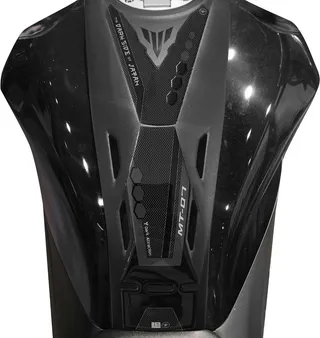 labelbike - Autocollant 3D Moto Réservoir Protection et Décoration en Résine Compatible avec Yamaha MT-07 2025 - Couleur Gris