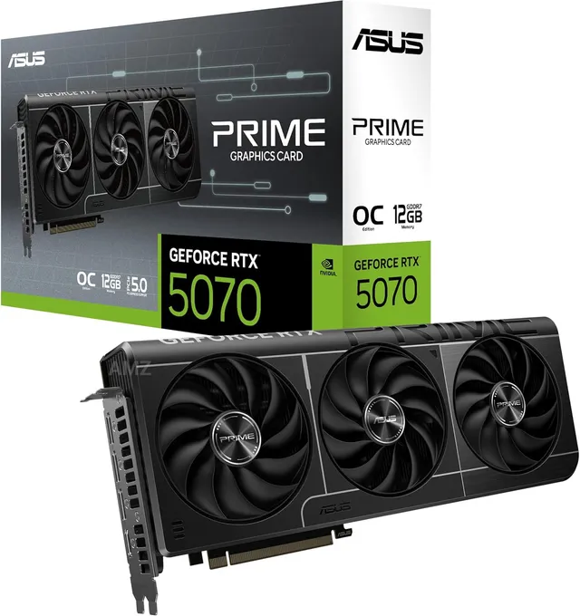 ASUS Prime GeForce RTX 5070 12GB GDDR7 OC Edition Graphics Card Gaming