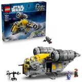 LEGO Star Wars 75447 The Mandalorien and Grogu Le Razor Crest - Jouet de Construction - Maquette avec 4 Minifigurines & Figurine de Grogu - Cadeau d'anniversaire pour Garçon, Fille & Fan dès 10 Ans