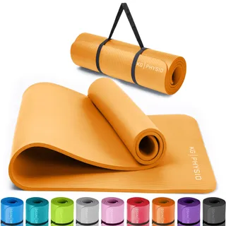 Tapis de Yoga Antidérapant 8mm – Tapis de Sol Fitness et Pilates 183x60 cm avec Sangle de Transport, Tapis Gym Épais Confortable pour Sport et Entraînement à Domicile