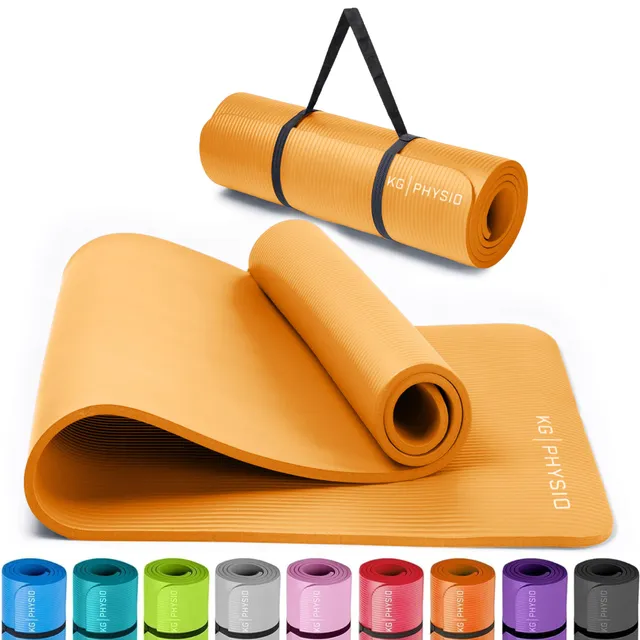 Tapis de Yoga Antidérapant 8mm – Tapis de Sol Fitness et Pilates 183x60 cm avec Sangle de Transport, Tapis Gym Épais Confortable pour Sport et Entraînement à Domicile