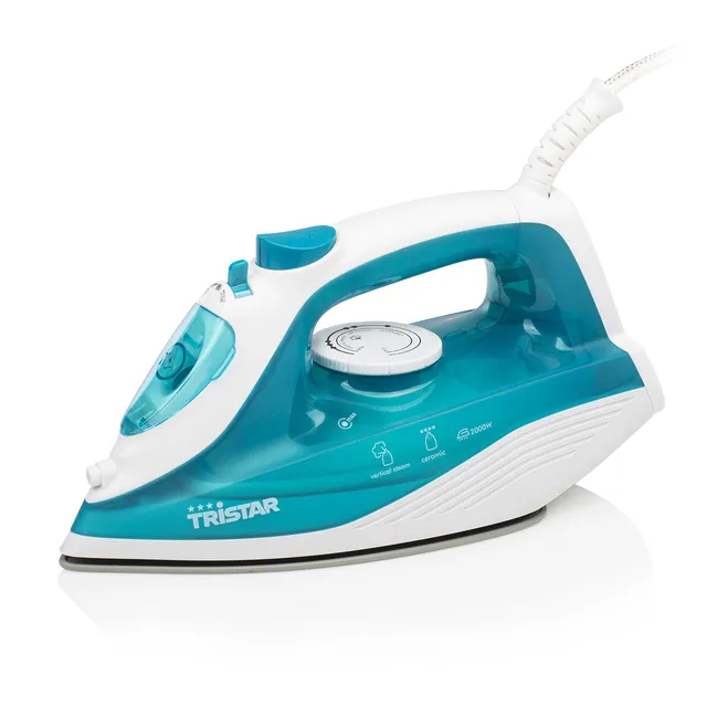 Tristar ST-8300 Fer à vapeur, 2000 W – Semelle en céramique - Température réglable - Fonction Vapeur verticale et Spray - Autonettoyant - Repassage Facile et Rapide pour des Résultats Parfaits