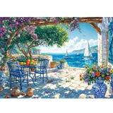 TangComplete Puzzle 1000 Pieces Adultes Puzzle Adulte 1000 Pièces Jeu D'Intelligence De l'art De La Décoration Moderne Jeu Cadeau Unique, Puzzles 1000 Pièces, Côte d'été