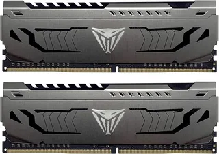 Patriot Viper Steel DDR4 RAM 16 Go (2X8 Go) 3200MT/s CL16 UDIMM Desktop Gaming Memory Kit - PVS416G320C6K