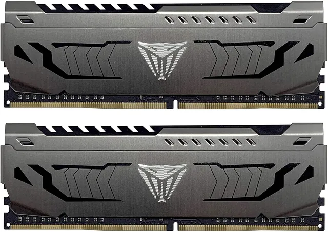 Patriot Viper Steel DDR4 RAM 16 Go (2X8 Go) 3200MT/s CL16 UDIMM Desktop Gaming Memory Kit - PVS416G320C6K