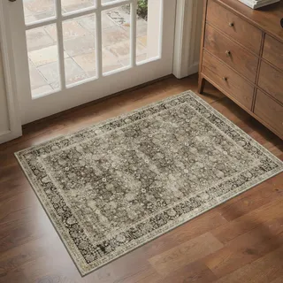 BEIMO Tapis Entree Interieur Vintage 60x90cm Lavable en Machine