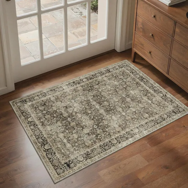 BEIMO Tapis Entree Interieur Vintage 60x90cm Lavable en Machine