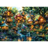 Puzzle 1000 pièces, Puzzle Adulte, Un Puzzle Difficile, Jeux de Puzzle pour Toute la Famille, Cadeaux pour Femmes, Cadeaux pour Hommes, thème : Petit Village Elfe