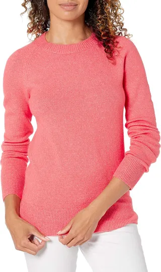 Amazon Essentials Femme Pull à Col Rond à Manches Longues, Coupe Classique, Doux au Toucher