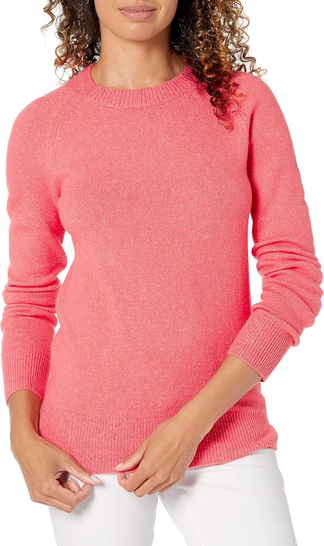 Amazon Essentials Femme Pull à Col Rond à Manches Longues, Coupe Classique, Doux au Toucher