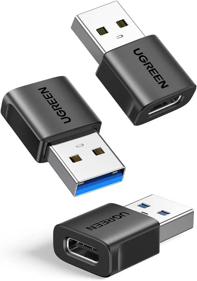UGREEN Adaptateur USB vers USB C 3.2 10Gbps Type C vers Type A (Lot de 3)