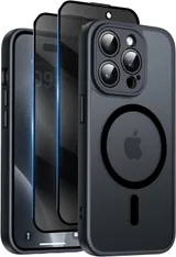 Helssitot Coque pour iPhone 14 Pro avec Verre Trempé Anti-Espion