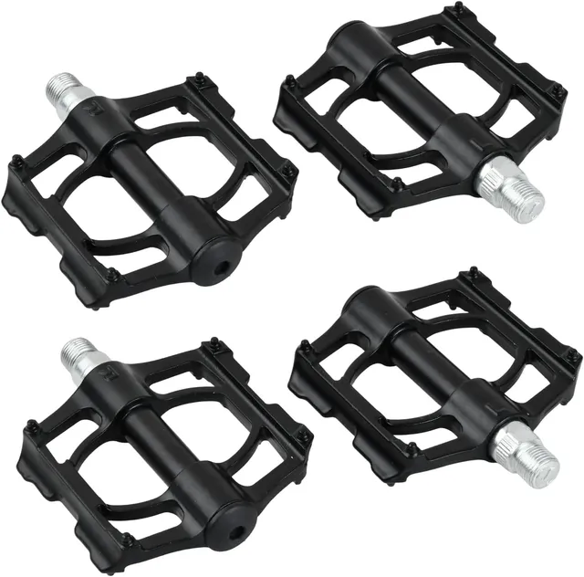Set de Pédales de Vélo, Pédales VTT en Alliage d'Aluminium, Pédale VTT Antidérapant, Pédale de Plate Légère et Large pour MTB et Gravel Vélo de Route