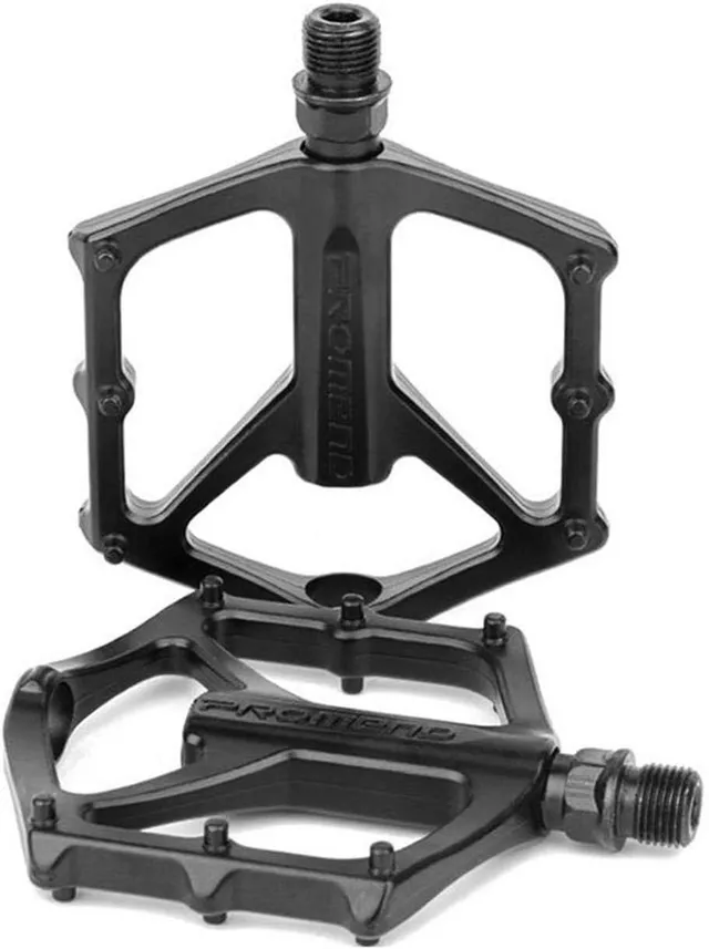 Pédale pour vélo, Pédales en Aluminium pour BMX/VTT/Route Cyclisme du Anti-dérapant 9/16"