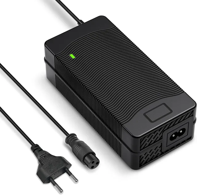 54,6V 2A Chargeur pour Kugoo M4/M4 Pro, Chargeur de Batterie Lithium pour Hitway H5/H5 Pro, Speedway Mini 4 Pro, UrbanGlide E-Cross Pro, Evercross H5/HB24 et Plus (Fiche 3 Broches)