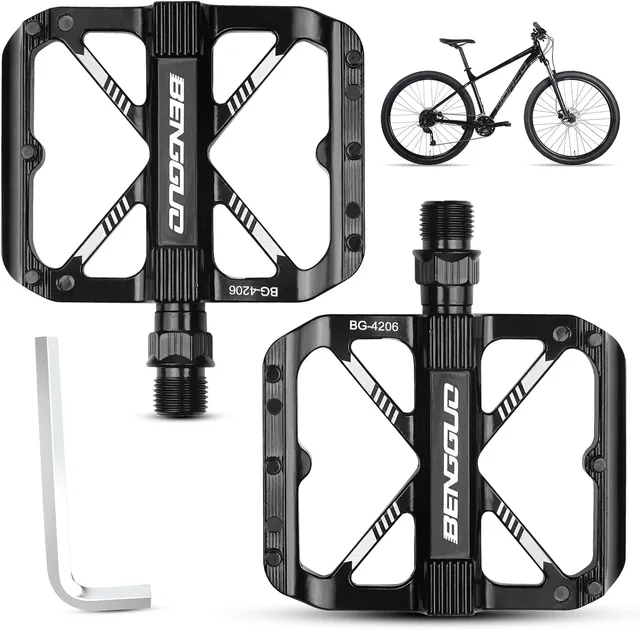 Pédales de Vélo en Aluminium Antidérapantes 9/16" Ultralégères