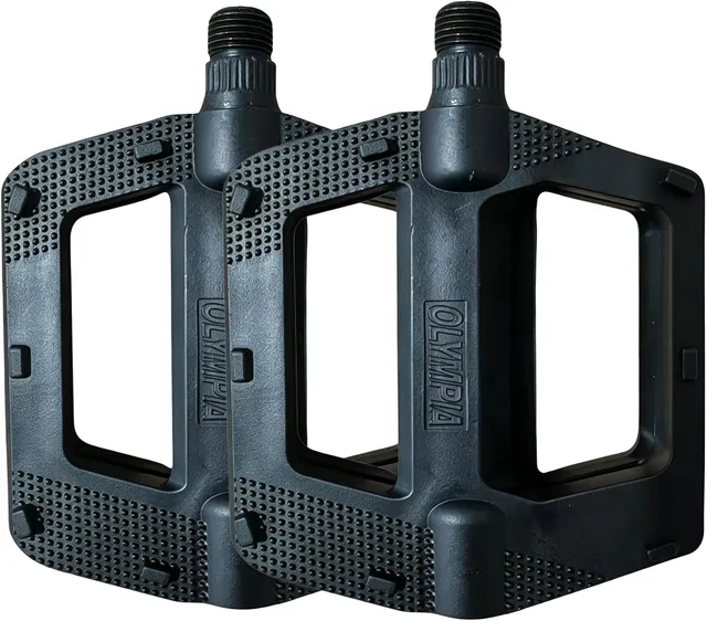 Pédale de vélo de 9/16", plate-forme antidérapante et légère avec réflecteurs, ajustement universel pour VTT, vélo de route, BMX, vélos hybrides et vélos urbains pour adultes