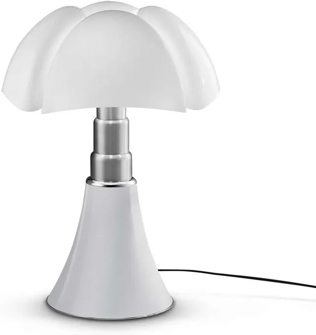PIPISTRELLO MED - Lampe Blanc LED pied télescopique H50-62cm - Lampe à poser Martinelli Luce designé par Gae Aulenti