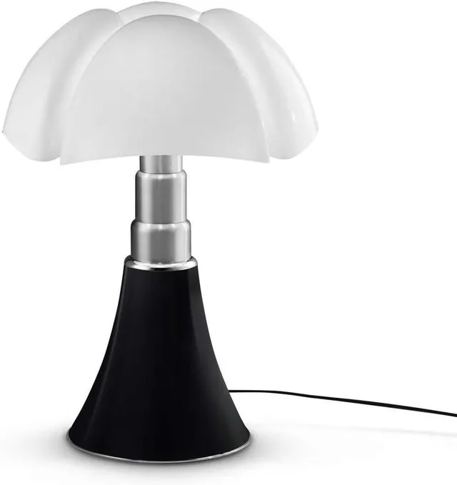 PIPISTRELLO MED - Lampe Noir LED pied télescopique H50-62cm - Lampe à poser Martinelli Luce designé par Gae Aulenti