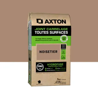 Joint tous types de carrelage et mosaïque noisetier AXTON, 5 kg