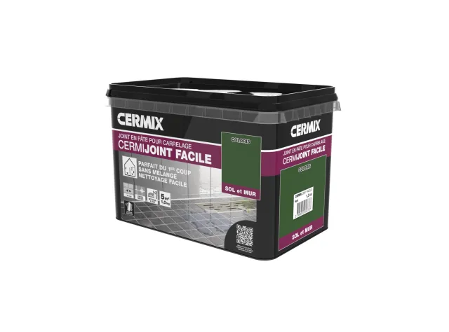 Cermijoint facile pâte tous carrelages et mosaïques vert, CERMIX 2.5m² 0.75 kg