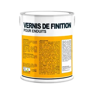 Vernis de finition pour enduit Recouvre Carrelage, protection contre les taches et les projections d'eau, finition satinée 1 litre-