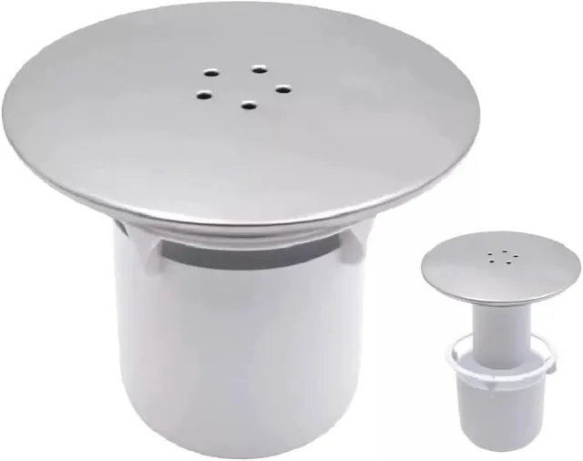 Déstockage Bouchon de vidange de douche - 90 mm/115 mm - Trou de vidange de rechange facile à installer - Finition chromée - Débit rapide