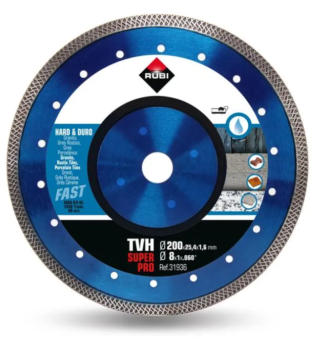 DISQUE DIAMANT TVH SUPERPRO RUBI - 200 mm