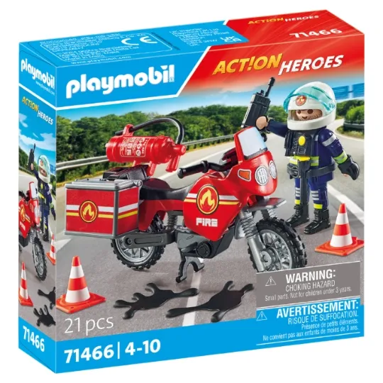 Pompier Et Moto 71466 PLAYMOBIL