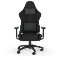 Chaise de jeu TC100 RELAXED - Tissu noir/noir CORSAIR